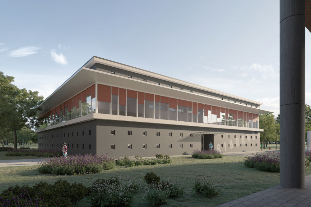 Rendering del progetto Biobanca dell'Istituto di Candiolo - IRCCS