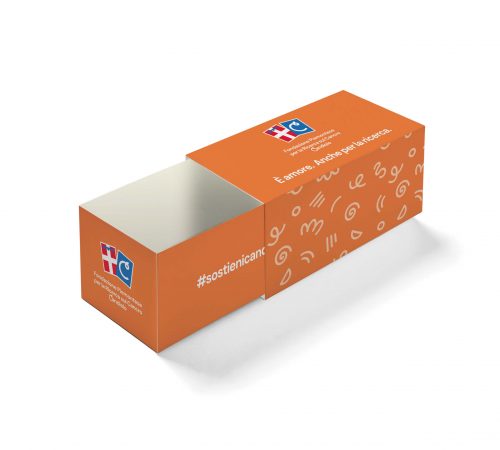 Scatolina fiammifero portaconfetti Kids arancione