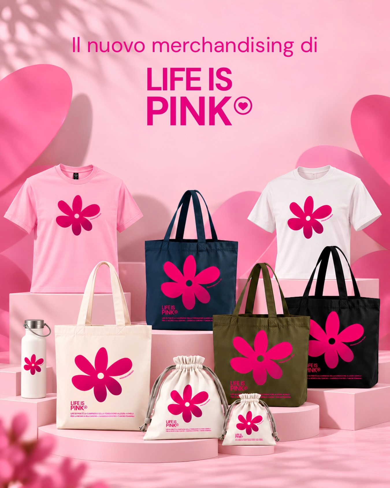 I prodotti solidali Life is Pink 2026