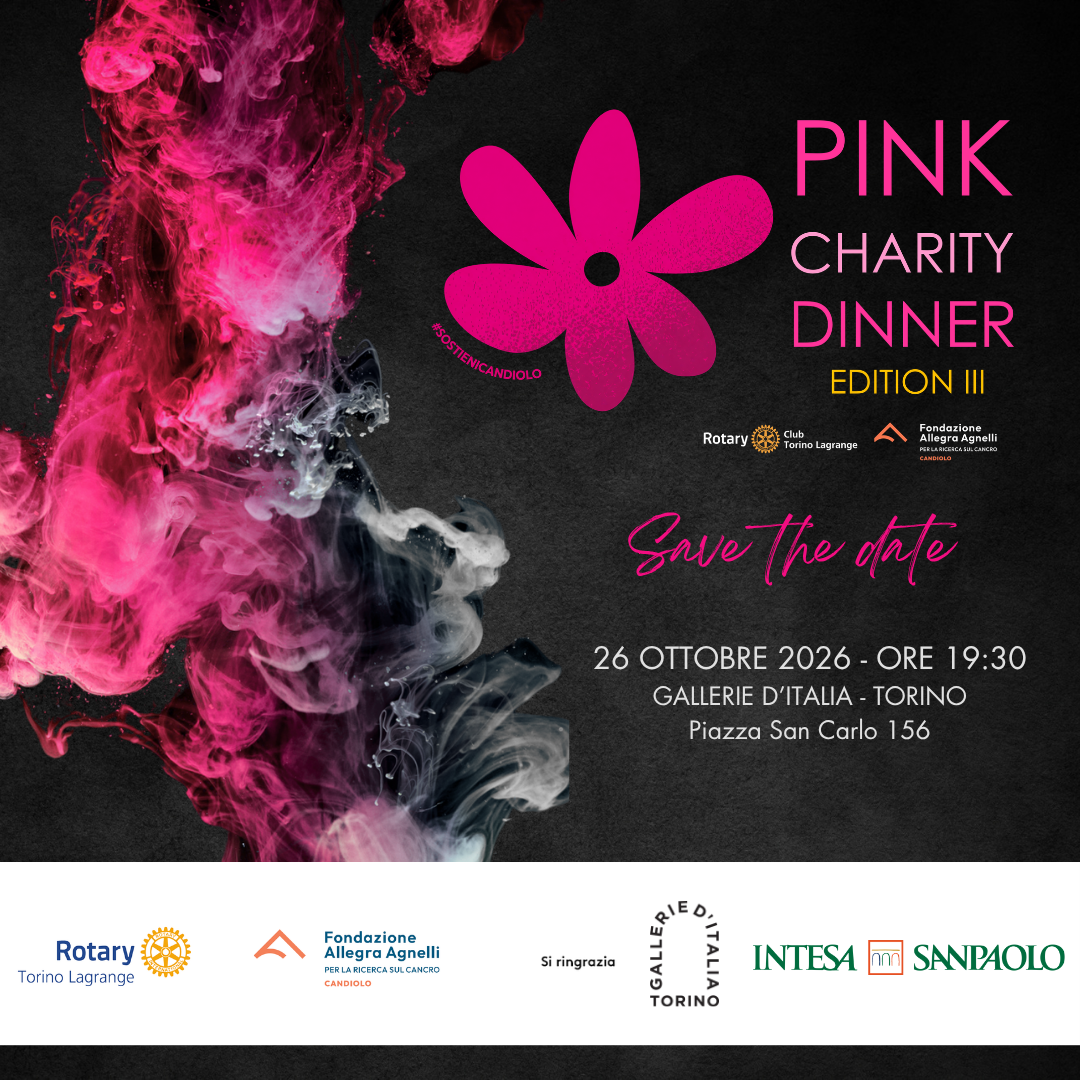 Save the date della Pink Charity Dinner 2026 alle Gallerie d’Italia – Torino, a sostegno di Life is Pink